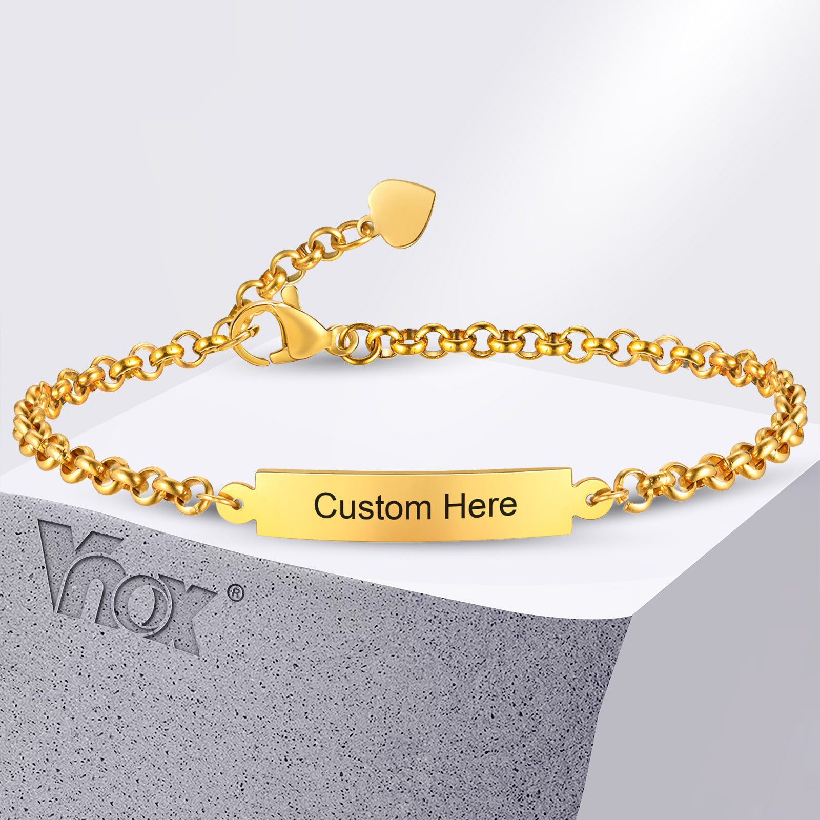 Bracelet Link Remover - Vnox darmowe grawerowanie nazwy bransoletki z