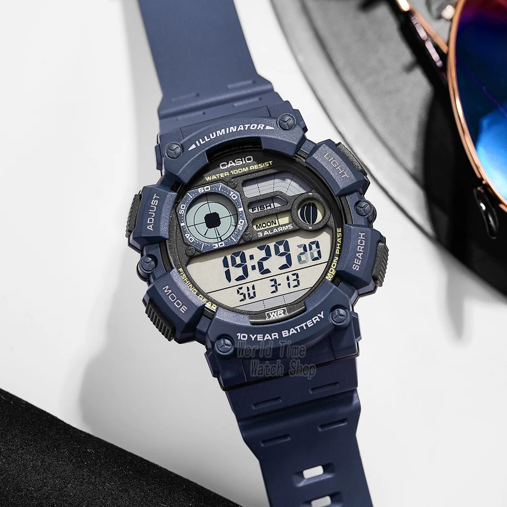 Casio Watches Smartwatch - Męski zegarek cyfrowy CASIO serii WS-1500H,