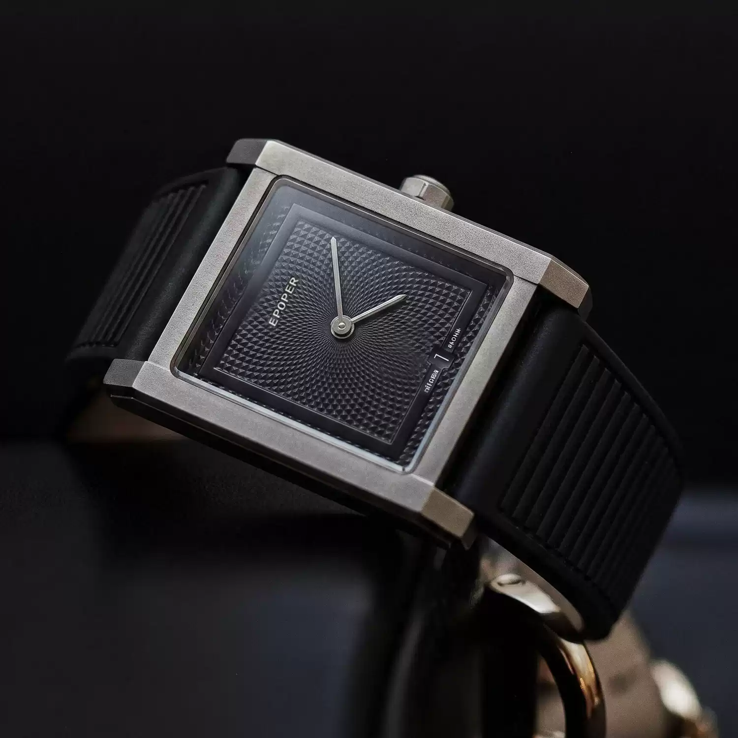 Smartwatch Square Watches For Men - Męski zegarek kwarcowy z kwadratową tarczą,