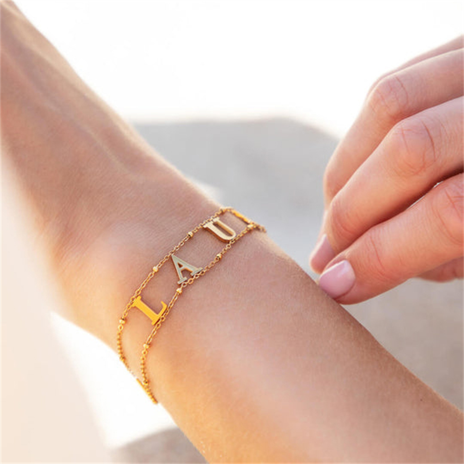 Bracelet Link Remover - Bransoletka z imieniem i nazwiskiem Podwójny