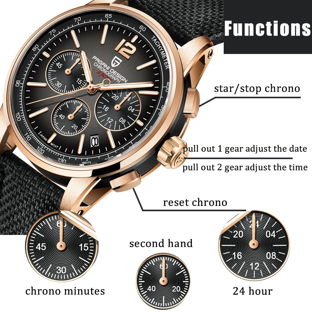 Smartwatch Watches For Men Brands - PAGANI DESIGN Nowy Męski Zegarek 41mm