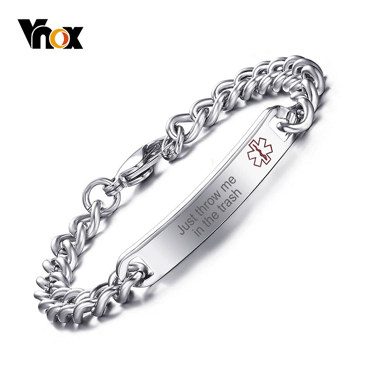 Bracelet Link Remover - Vnox Medical Alert ID Bransoletki dla