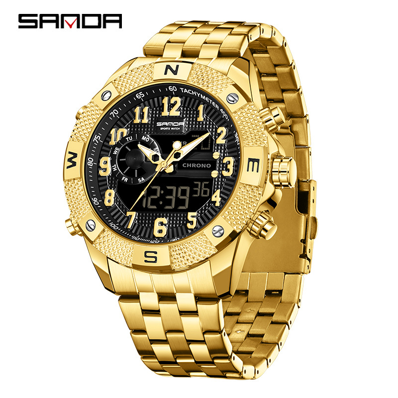 Smartwatch Trending Watches For Men - Elektroniczny zegarek SANDA, młodzieżowy trend, kreatywny,