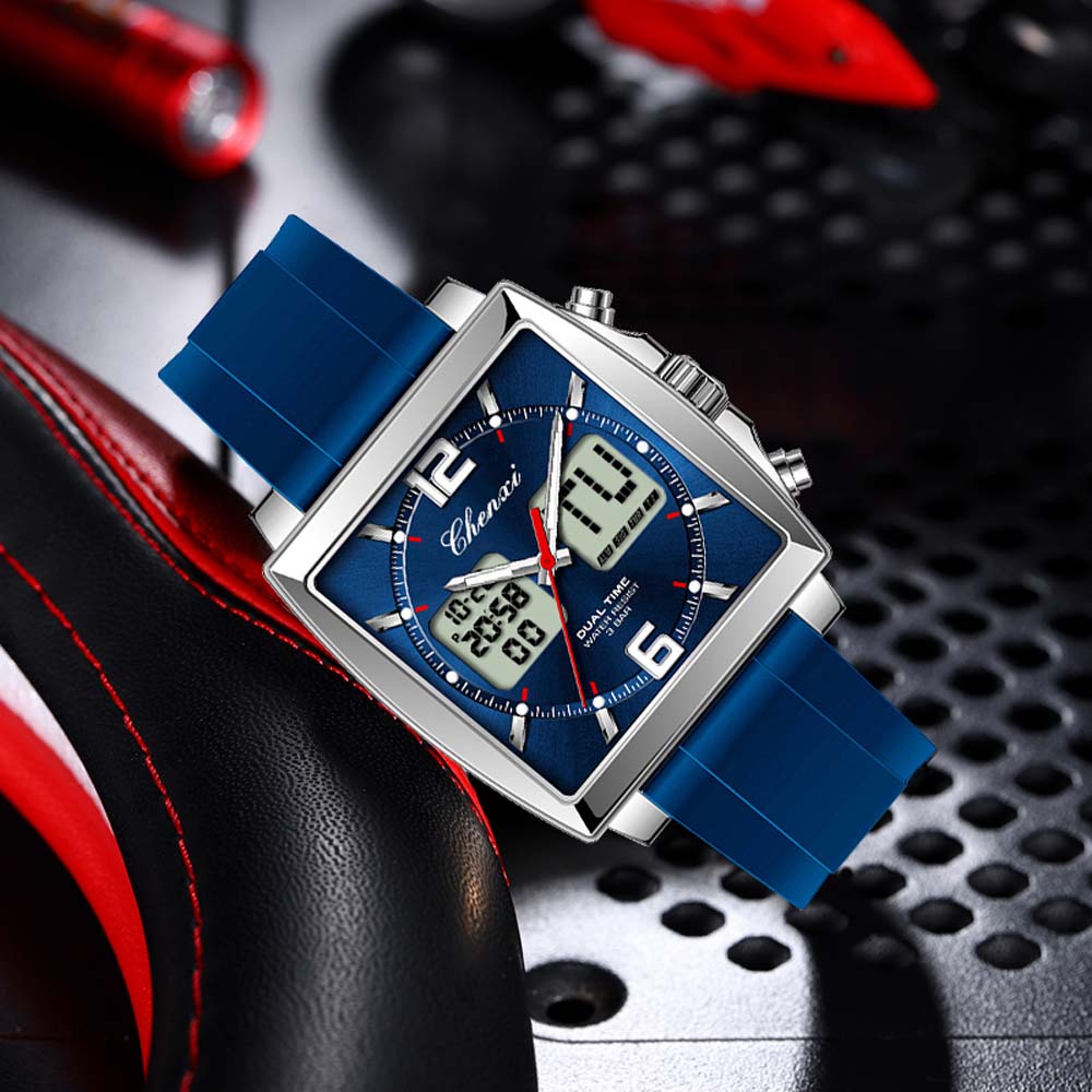 Smartwatch Watches Digital - Zegarek męski CHENXI, wielofunkcyjny, kwarcowy, z