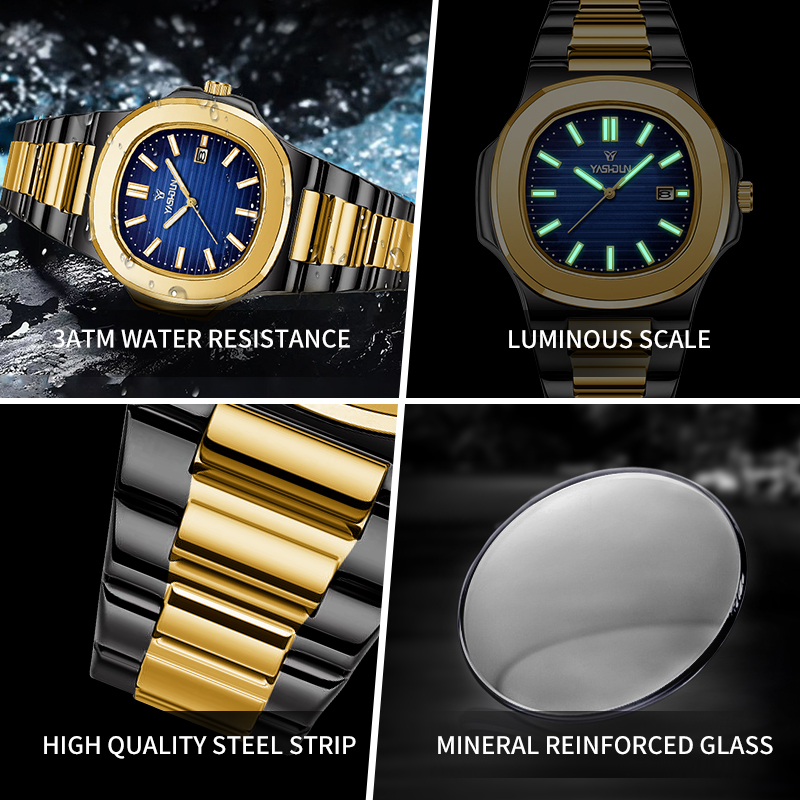 Męski zegarek kwarcowy Fashion – Smartwatch Square Watches For Men recenzja i cena