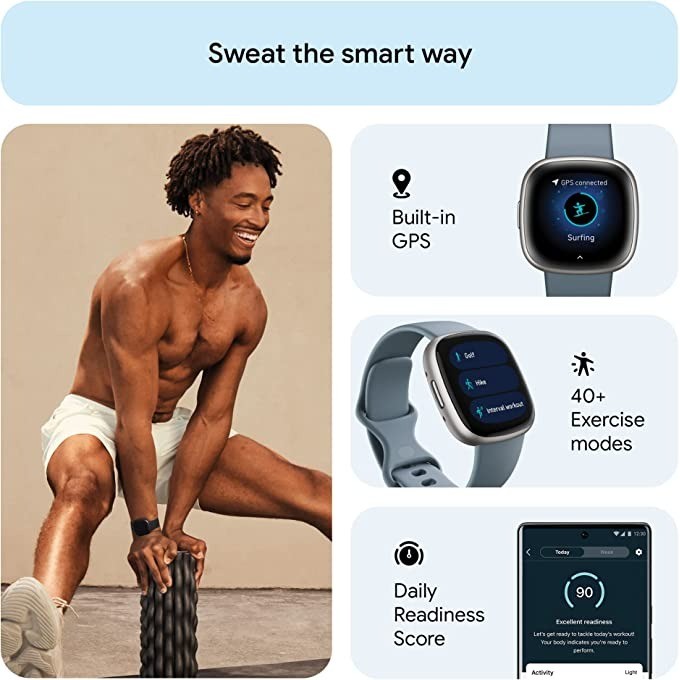 Inteligentny zegarek Fitbit Ve – Smartwatch Watches Digital recenzja i cena