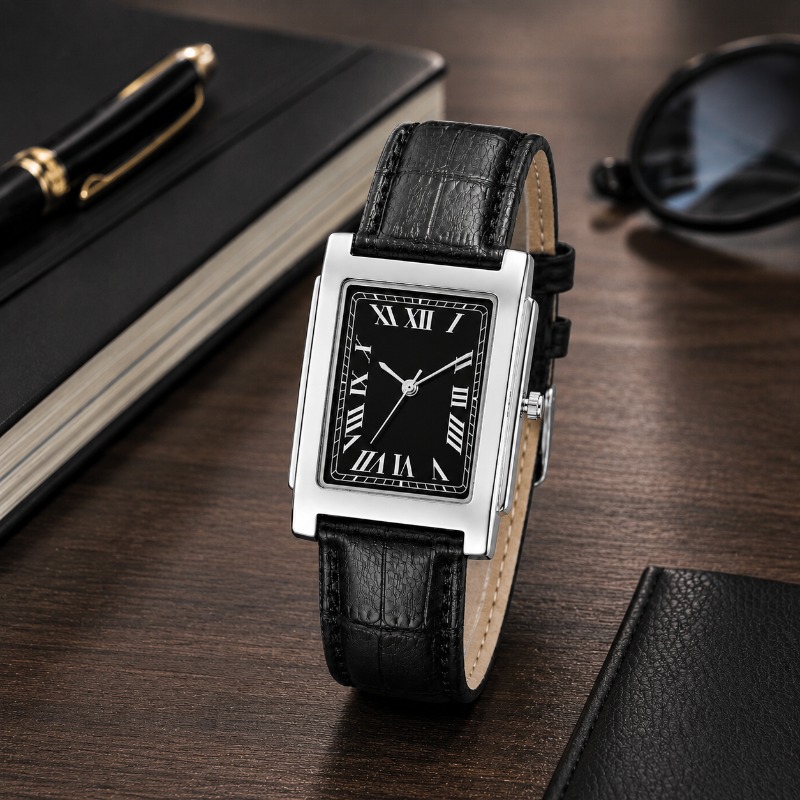 Męski zegarek analogowy kwarco – Smartwatch Square Watches For Men recenzja i cena