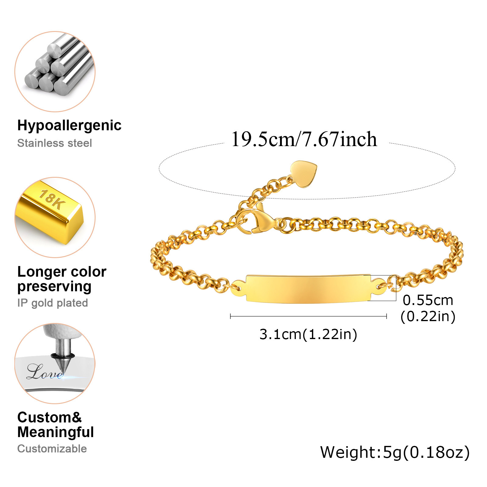 Vnox darmowe grawerowanie nazw – Bracelet Link Remover recenzja i cena