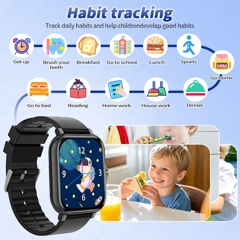 LIGE 2025 Audiobook Smartwatch – Smartwatch Digital Watches For Kid Boy recenzja i cena