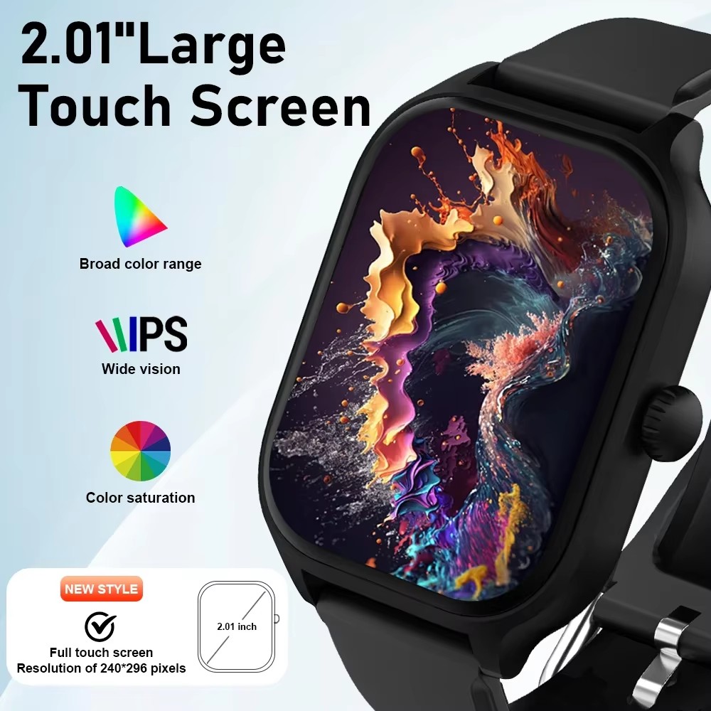 Inteligentny zegarek kompatybi – Smartwatch Square Watches For Men recenzja i cena