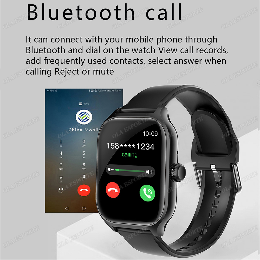Inteligentny zegarek kompatybi – Smartwatch Square Watches For Men recenzja i cena