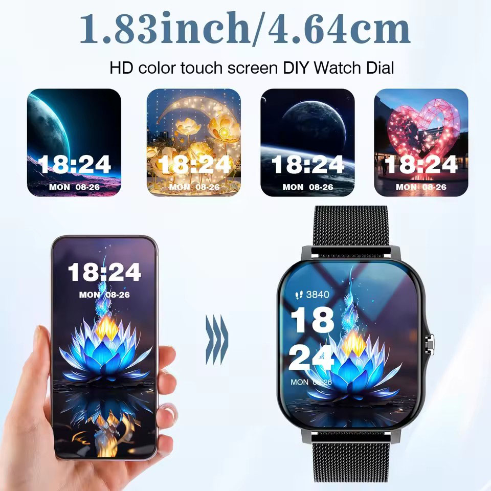 2026 Nowy Smartwatch z Funkcją – Smartwatch Square Watches For Men recenzja i cena