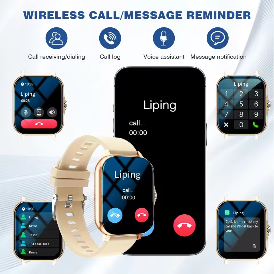2026 Nowy Smartwatch z Funkcją – Smartwatch Square Watches For Men recenzja i cena