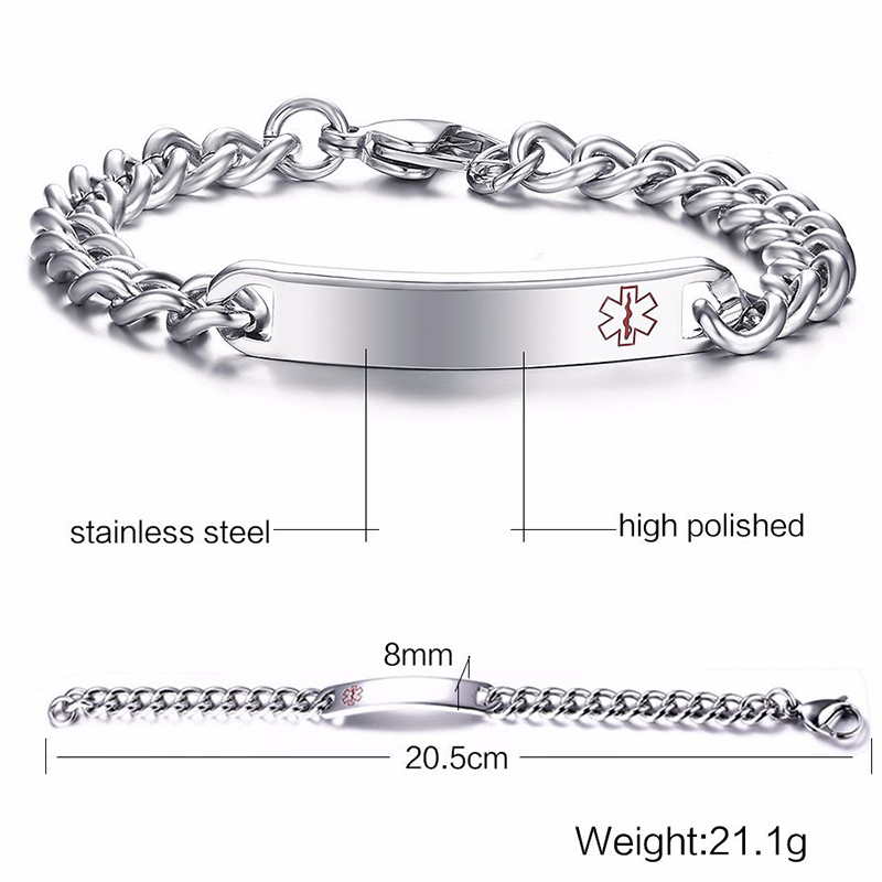 Vnox Medical Alert ID Bransole – Bracelet Link Remover recenzja i cena