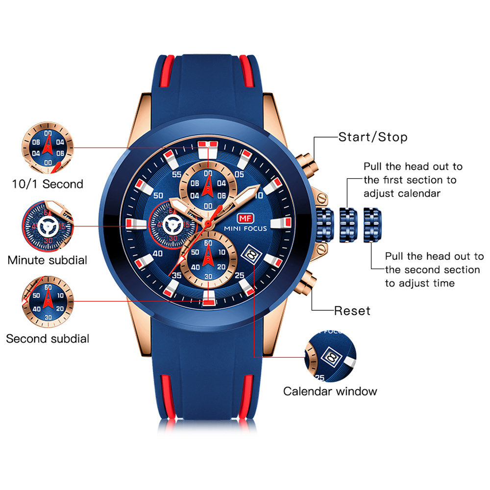 MINI FOCUS męskie zegarki Top  – Smartwatch Watches For Men Brands recenzja i cena