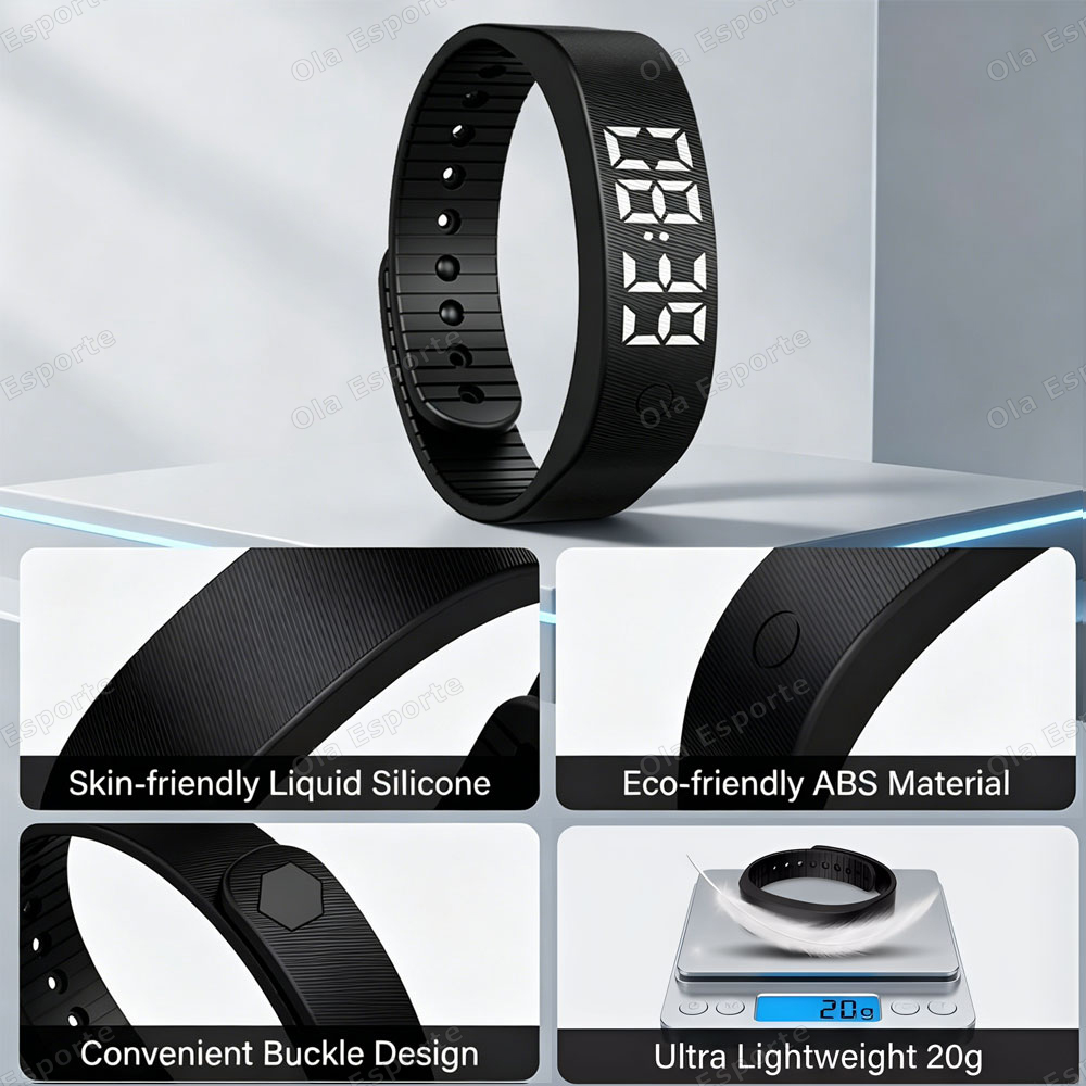 Wibrujący budzik zegarek dla g – Smartwatch Square Watches For Men recenzja i cena