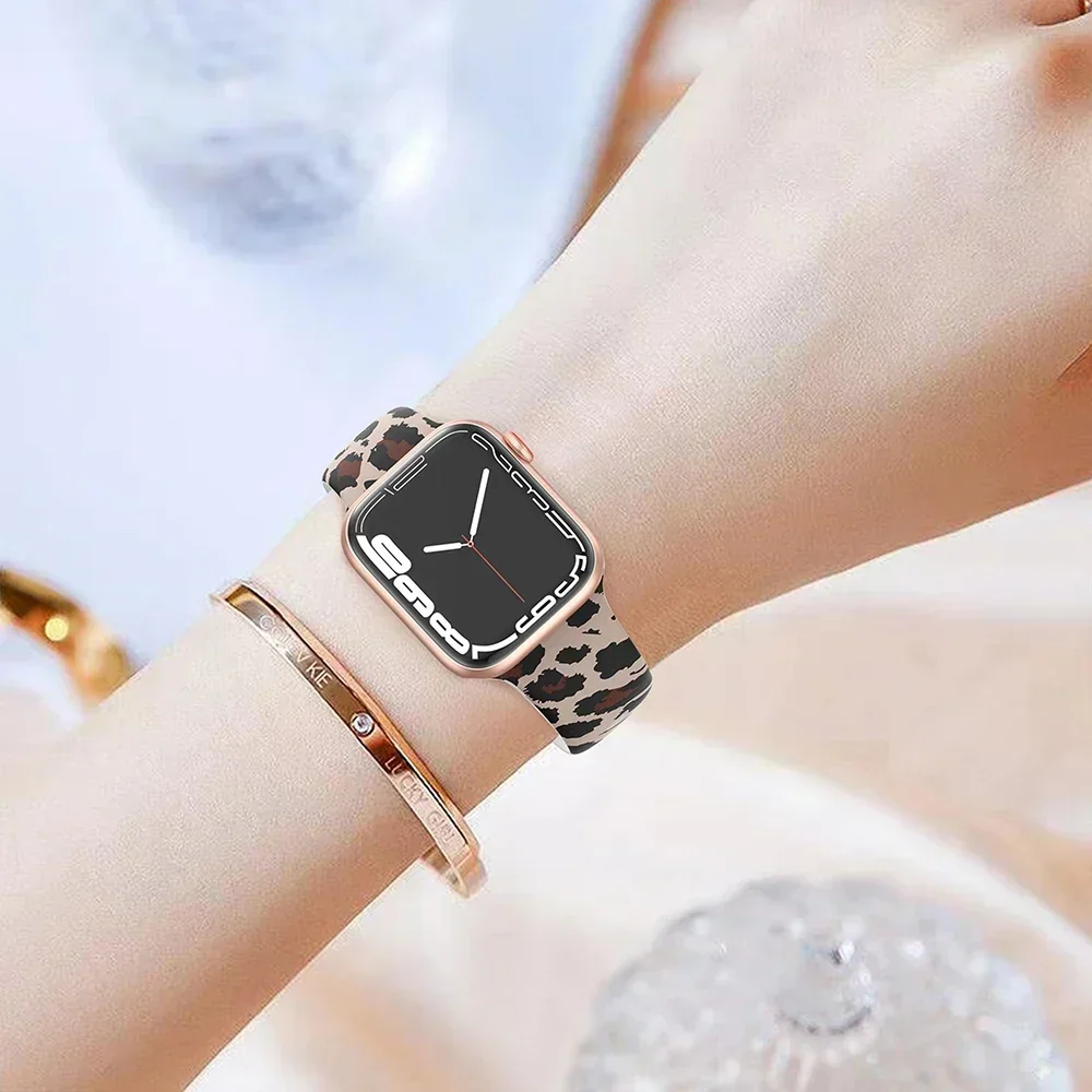 Drukowany silikonowy pasek do  – Smartwatch Iphone Watches For Women recenzja i cena