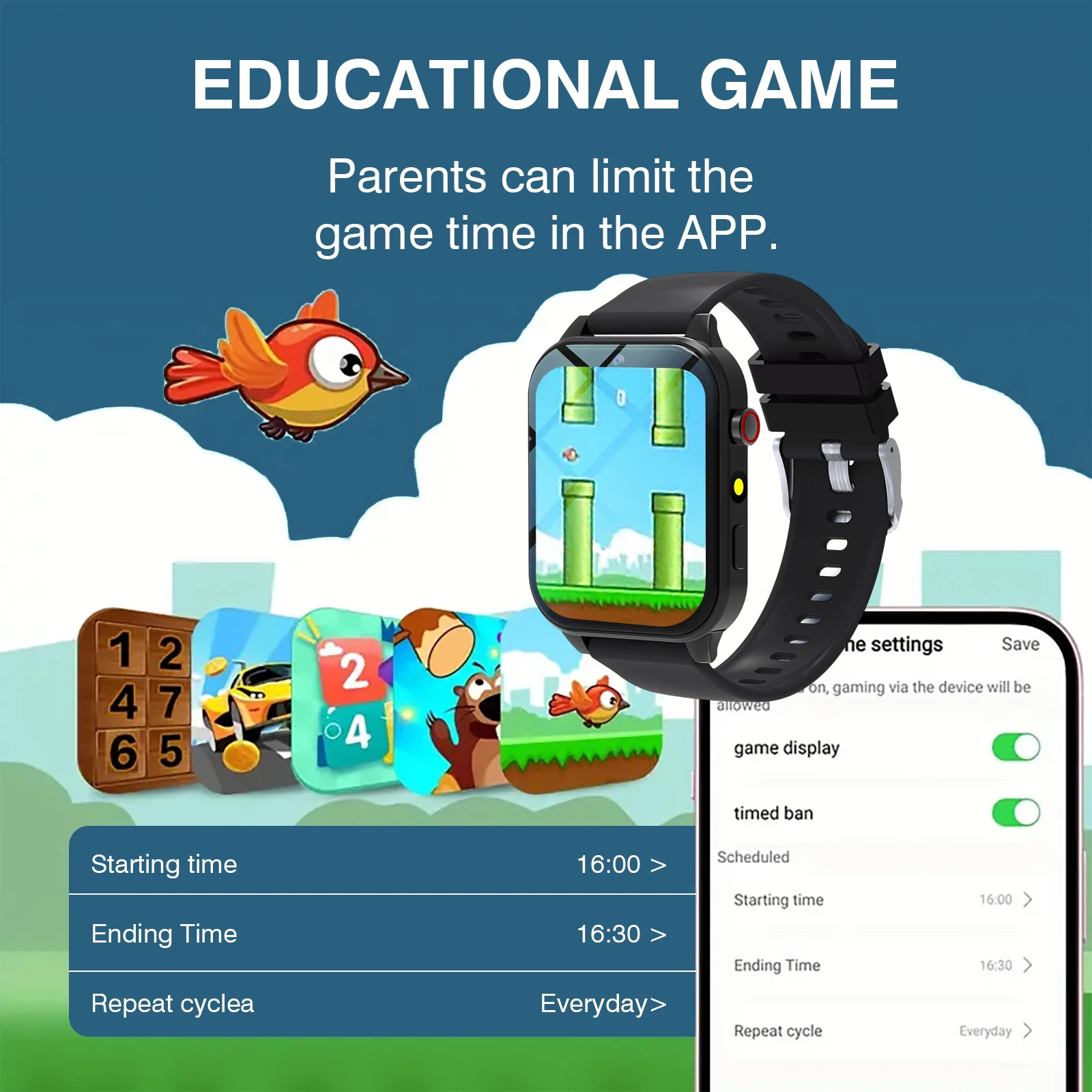 Smartwatch dla dzieci 18 gier  – Smartwatch Digital Watches For Kid Boy recenzja i cena