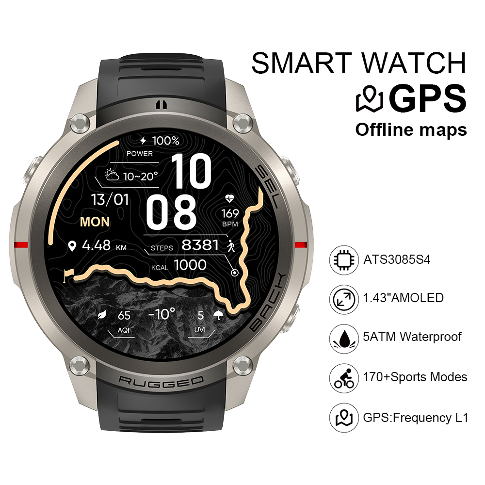 Smartwatch 2026 DM59 z mapami  – Watch Smartwatch recenzja i cena