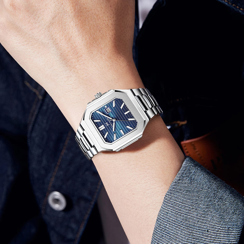 JONNY MOORE K1050 Modny Luksus – Smartwatch Square Watches For Men recenzja i cena